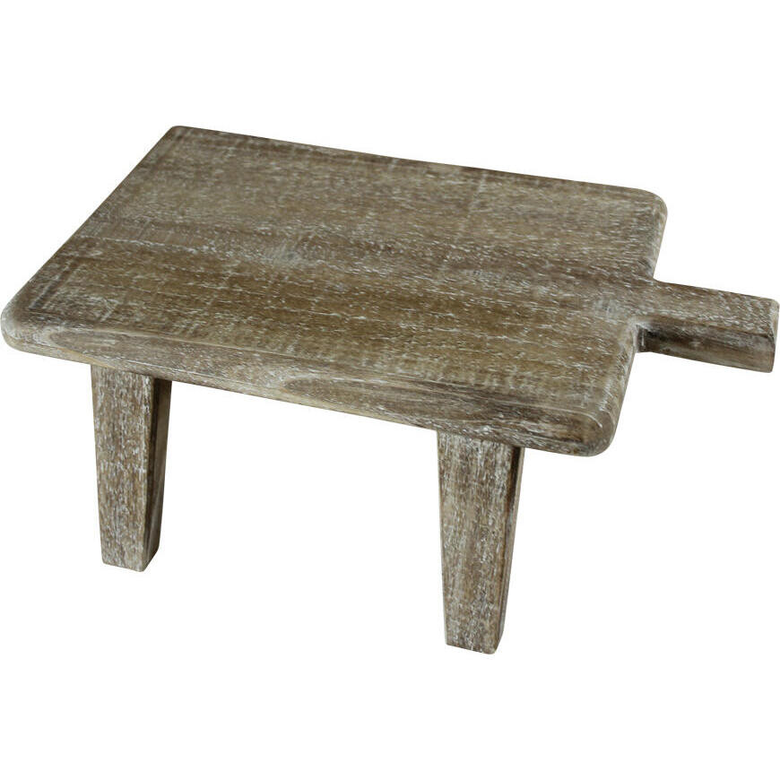 Farmers Stool Timber Natural Lrg