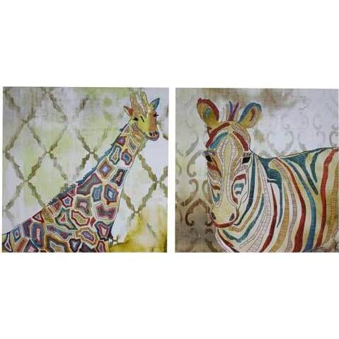 Canvas Colour Animals S/2