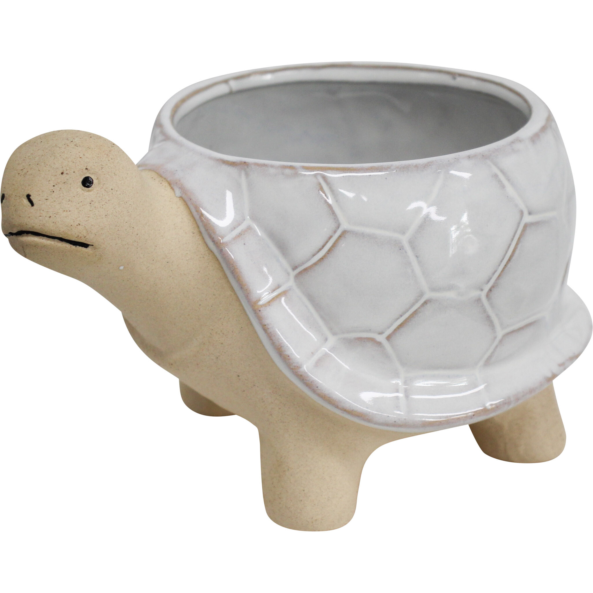 Planter Mac the Turtle White