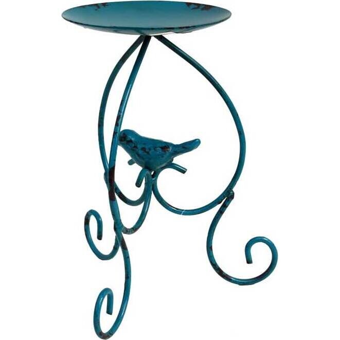 Candleholder Bird in Blu