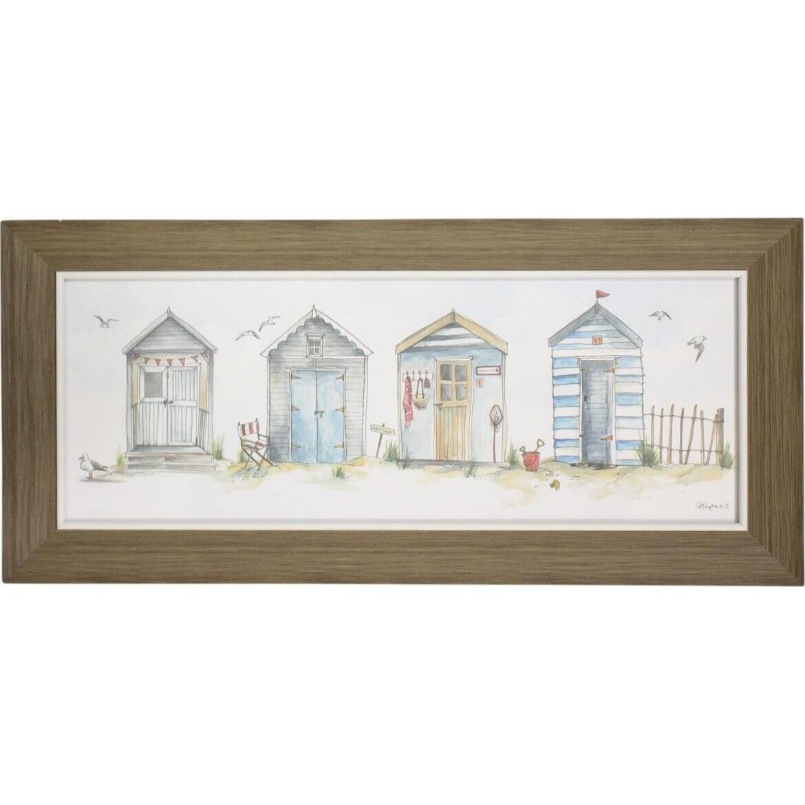 Framed Print Bathing Booth 1