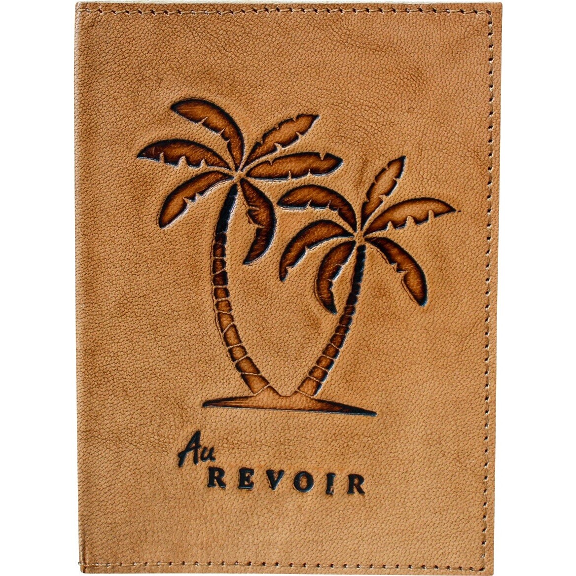 Leather Passport Holder Au Revoir