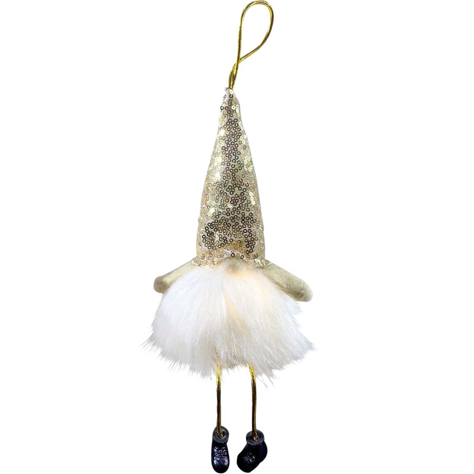 Hanging LED Gnome Champagne