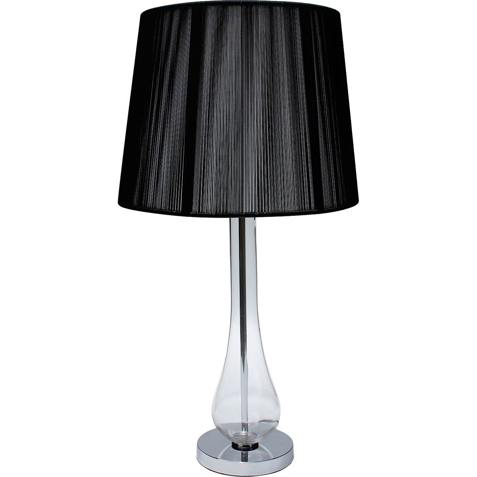 Table Lamp - Glass Bulb - Black