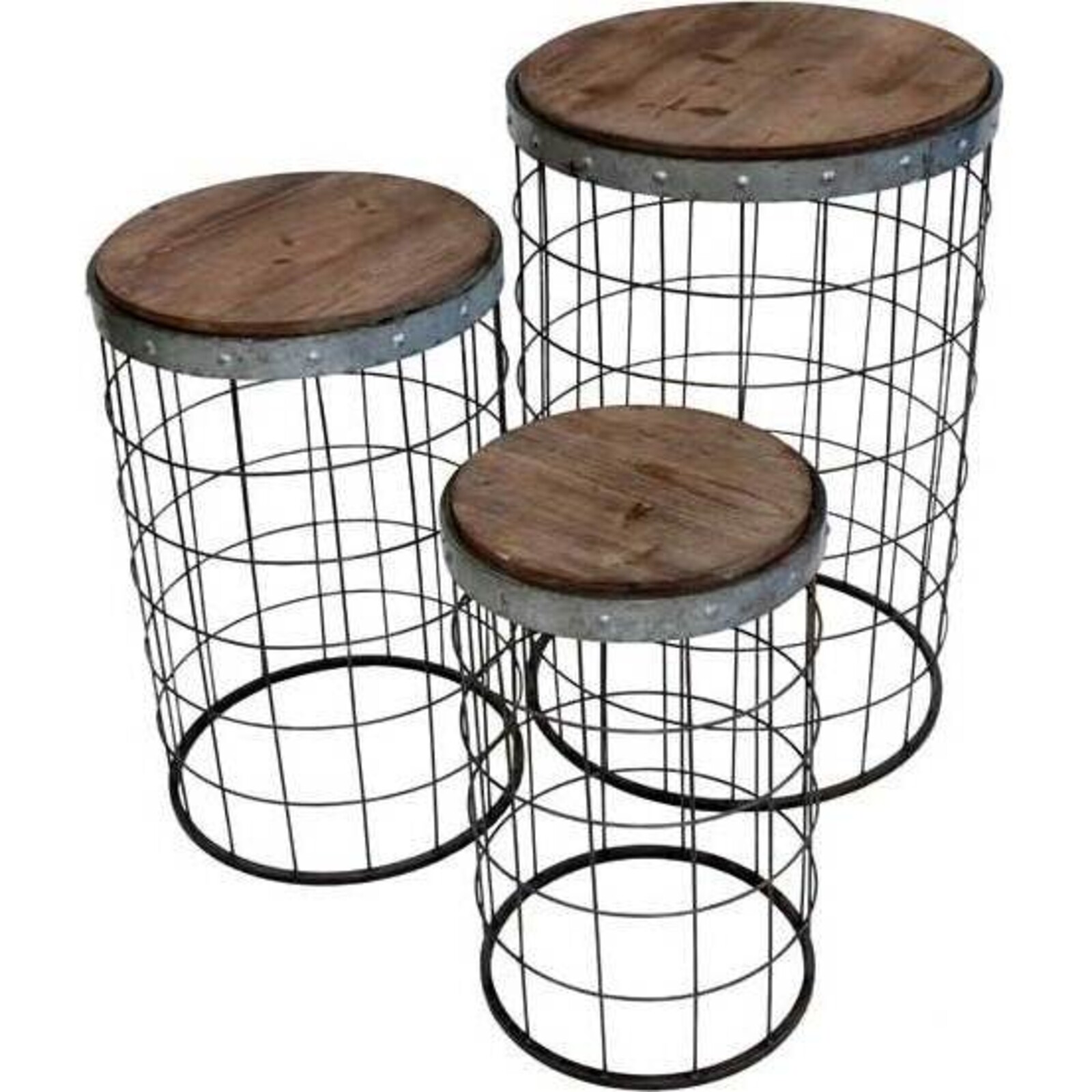 Nest of Tables Label cage S/3