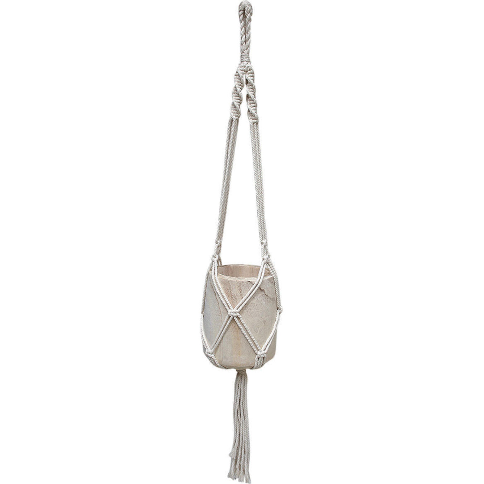 Hanging Macrame Bowl Knotted