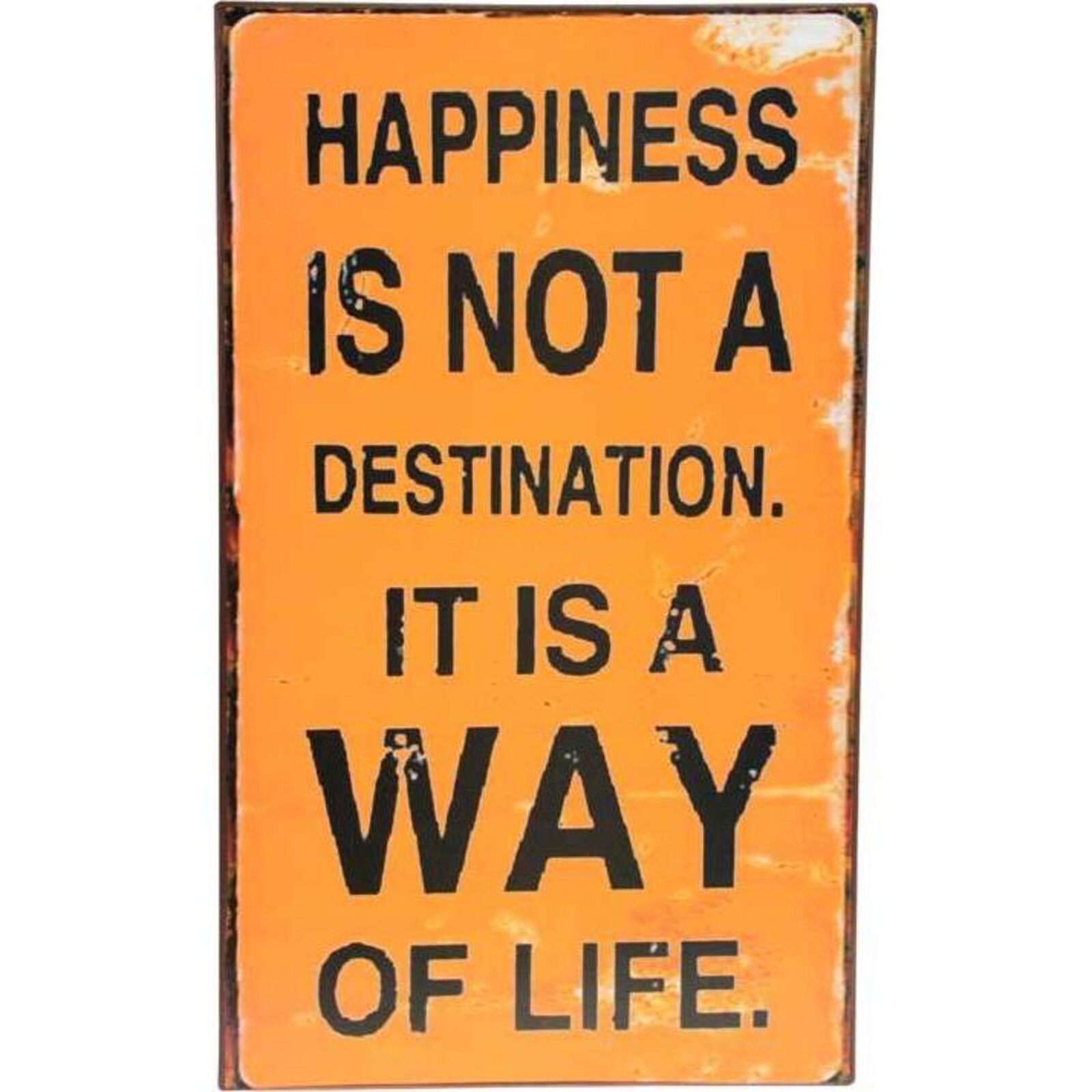 Tin Sign - Happiness Small