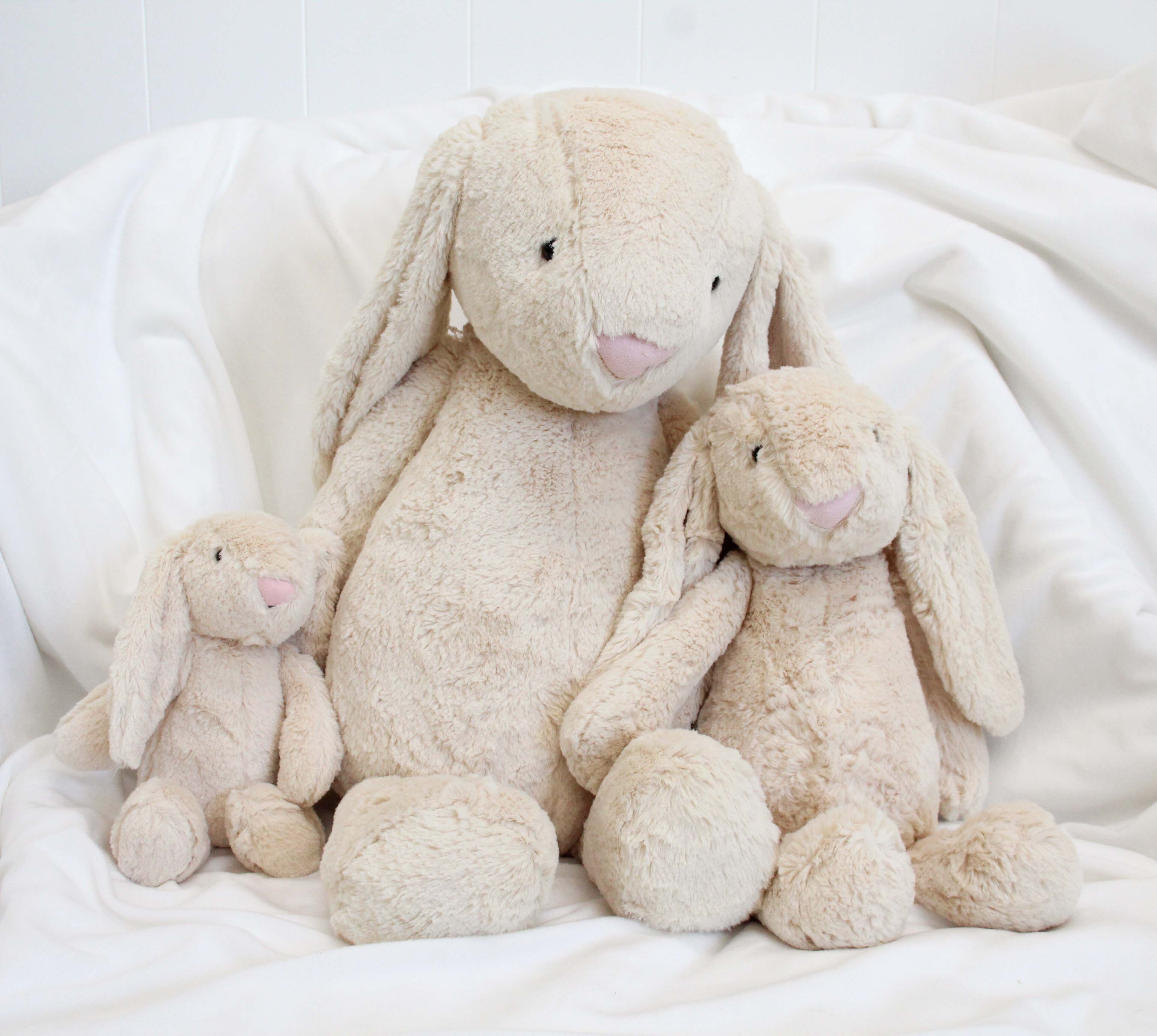 Plush Bunny Sml Beige