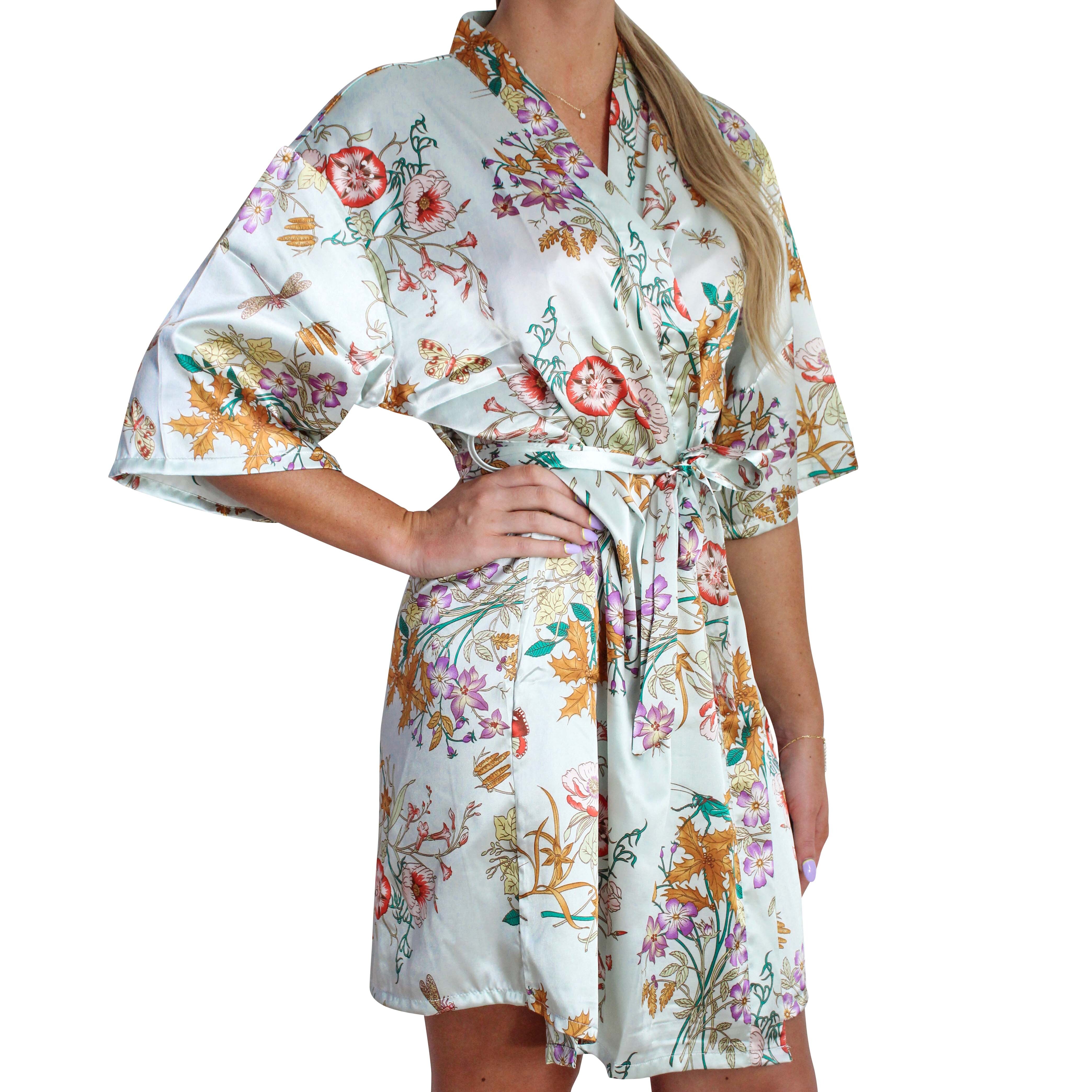 Lightweight Robe Summer Garden