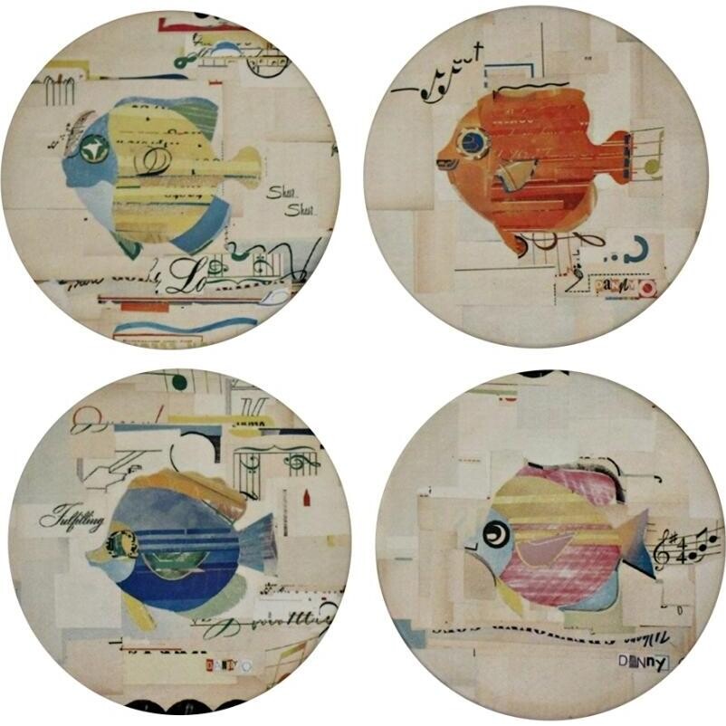 Coasters Musical Fish Asstd