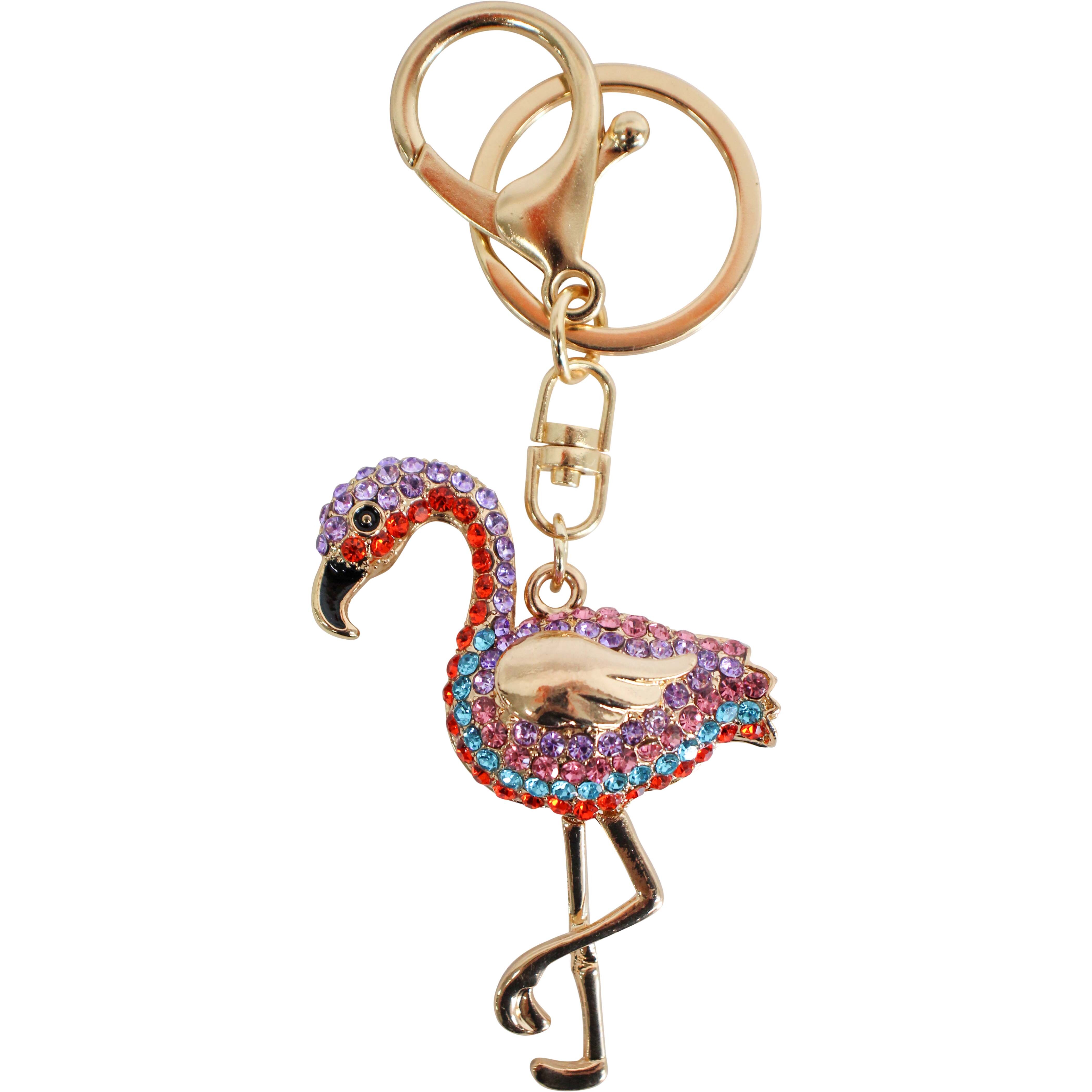 Keyring Flamingo Tropic