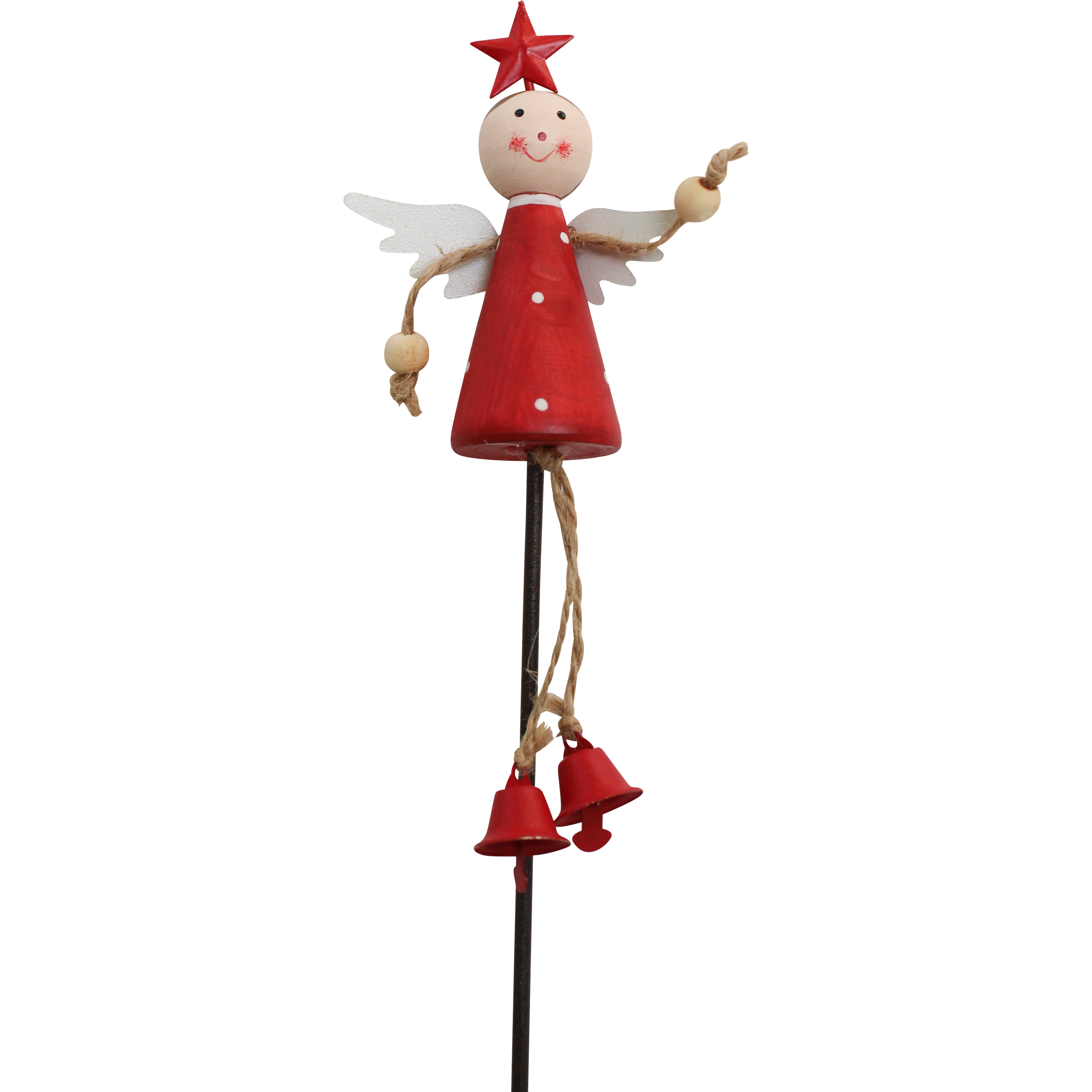 Pot Stake Angel Red Star