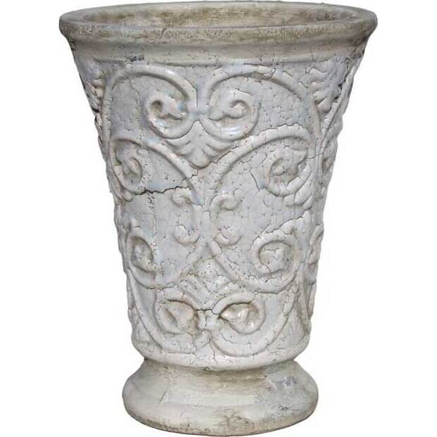 Open Pot Bird Motif Sm