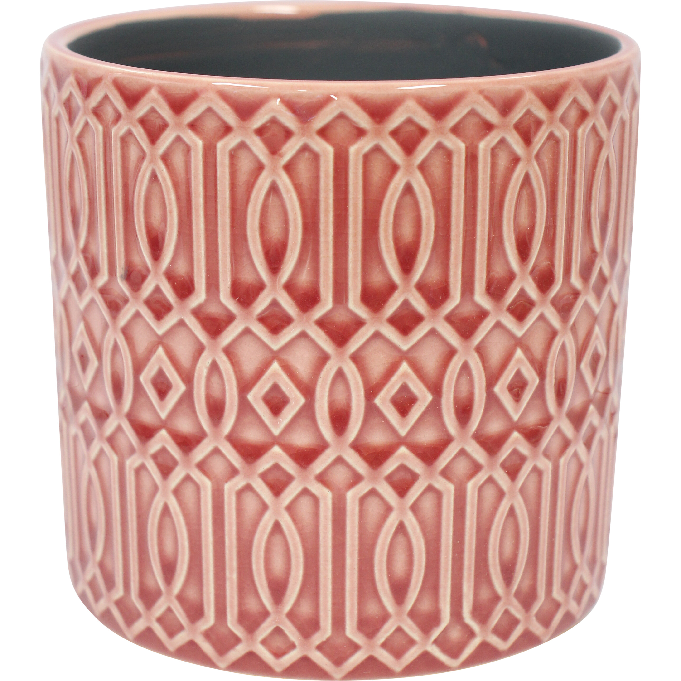 Planter Tribal Coral Lrg