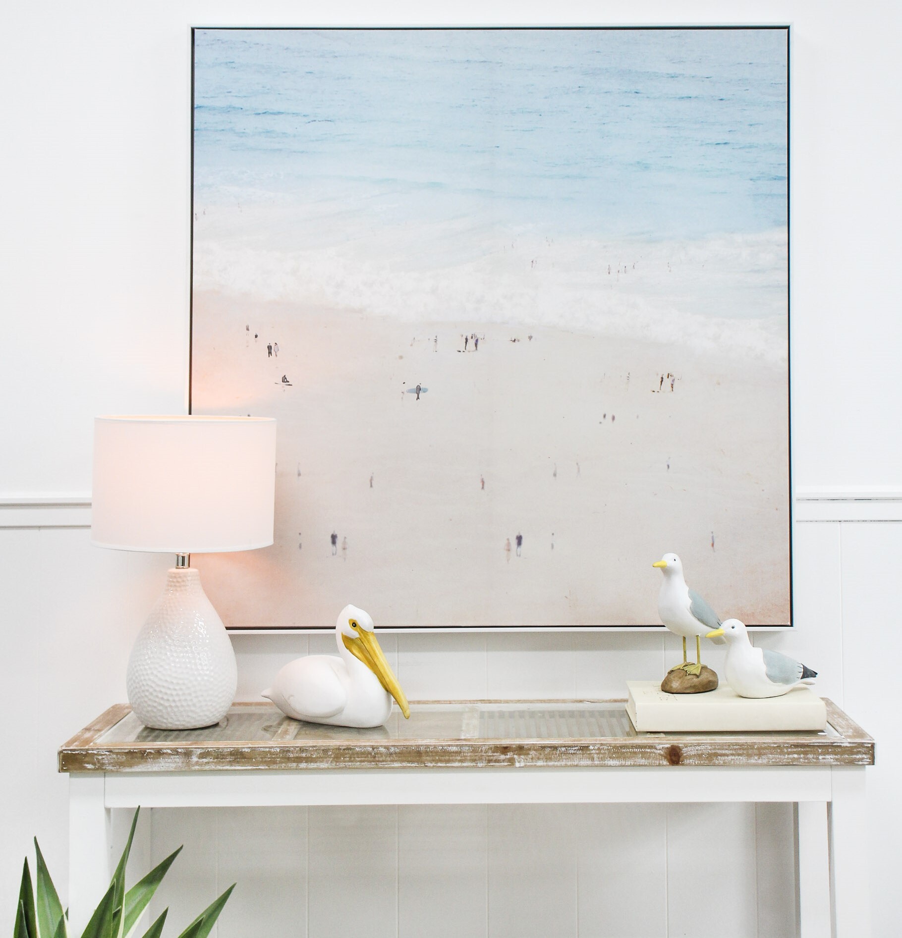 Framed Canvas Coastal