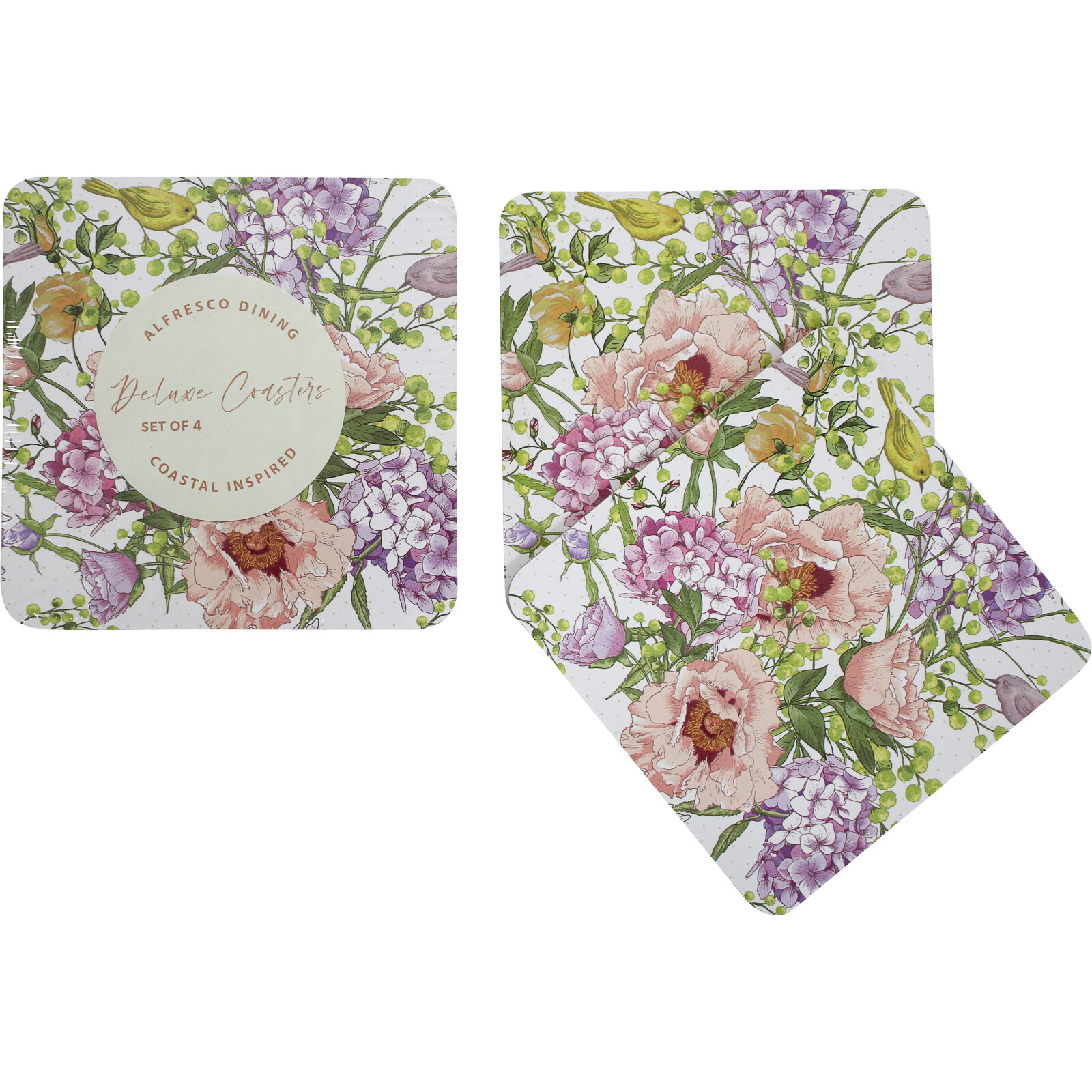 Coasters Spring Floral S/4