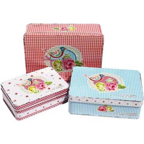 Tins - Modello Bird - set 3