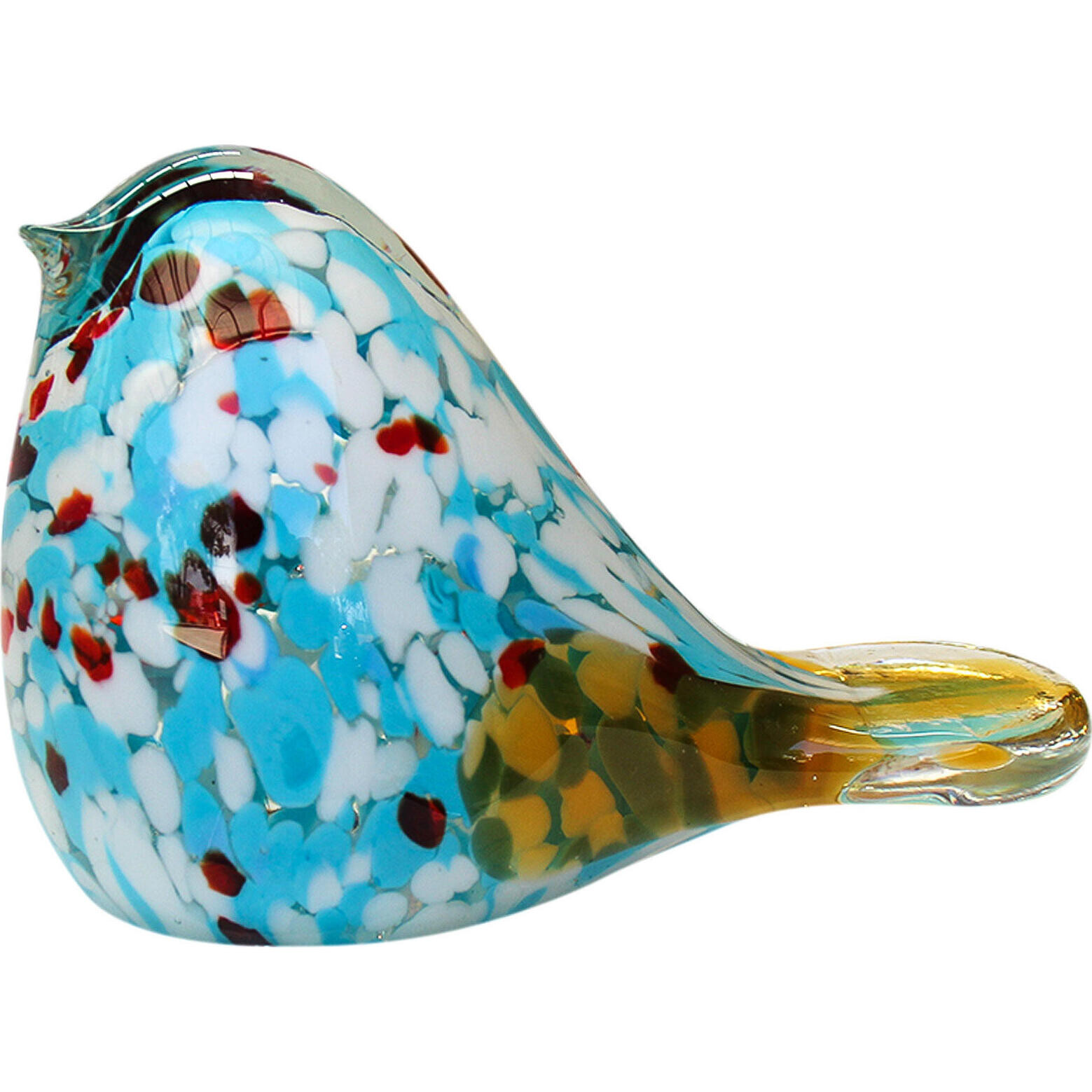 Paperweight Bird Blue Spots