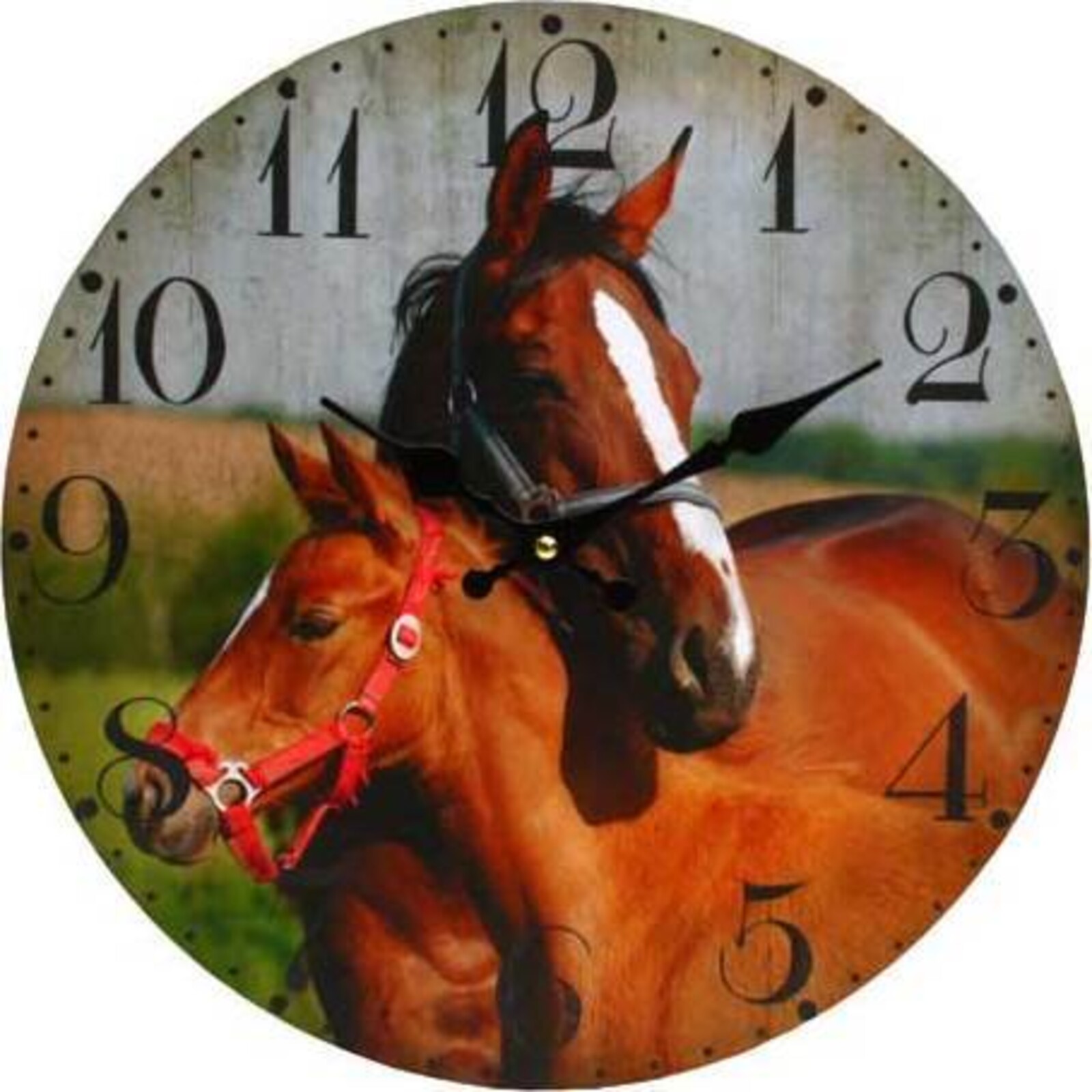 Clock Horse and Foal