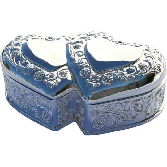 Trinket Box - Double Rose Heart