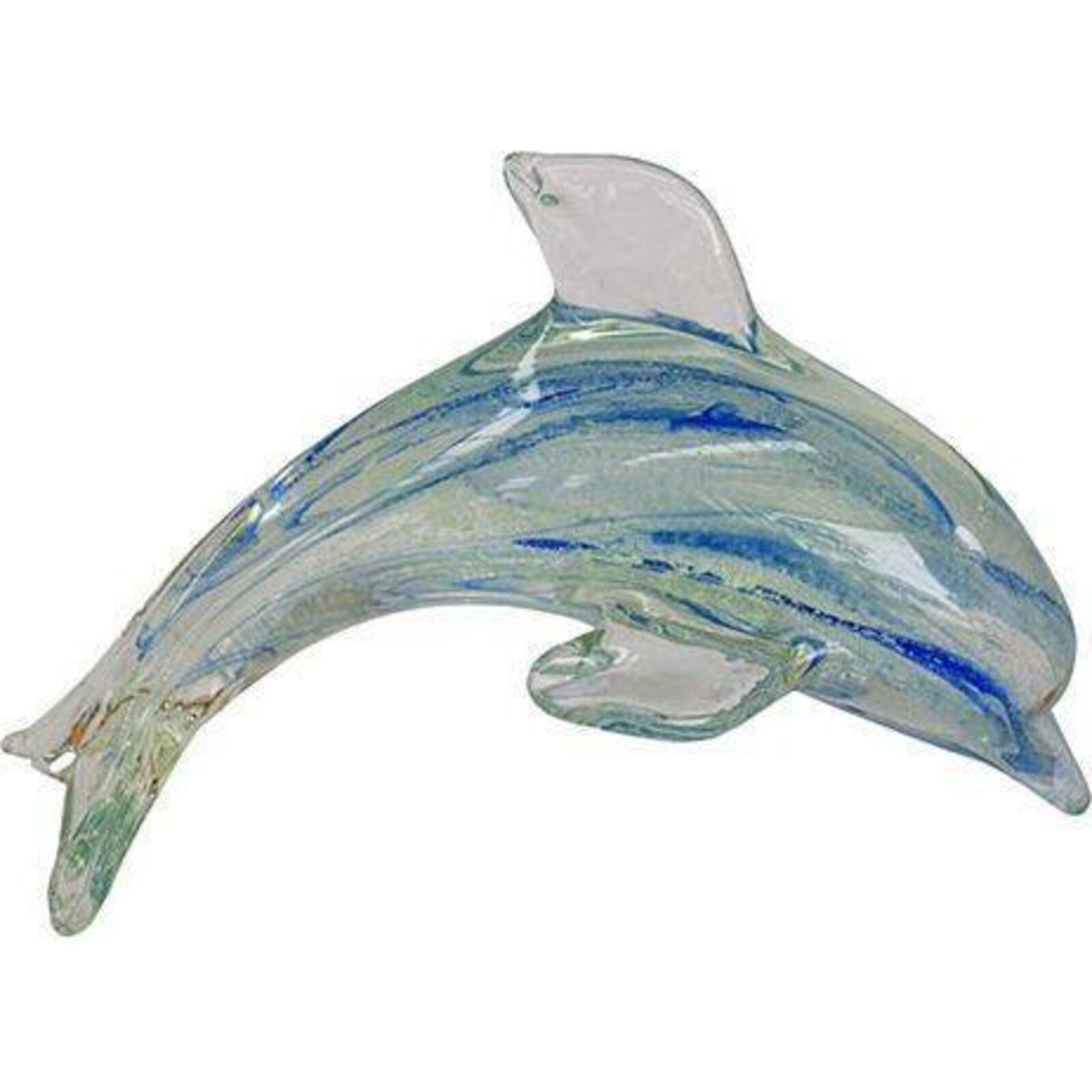Glass Dolphin Blue
