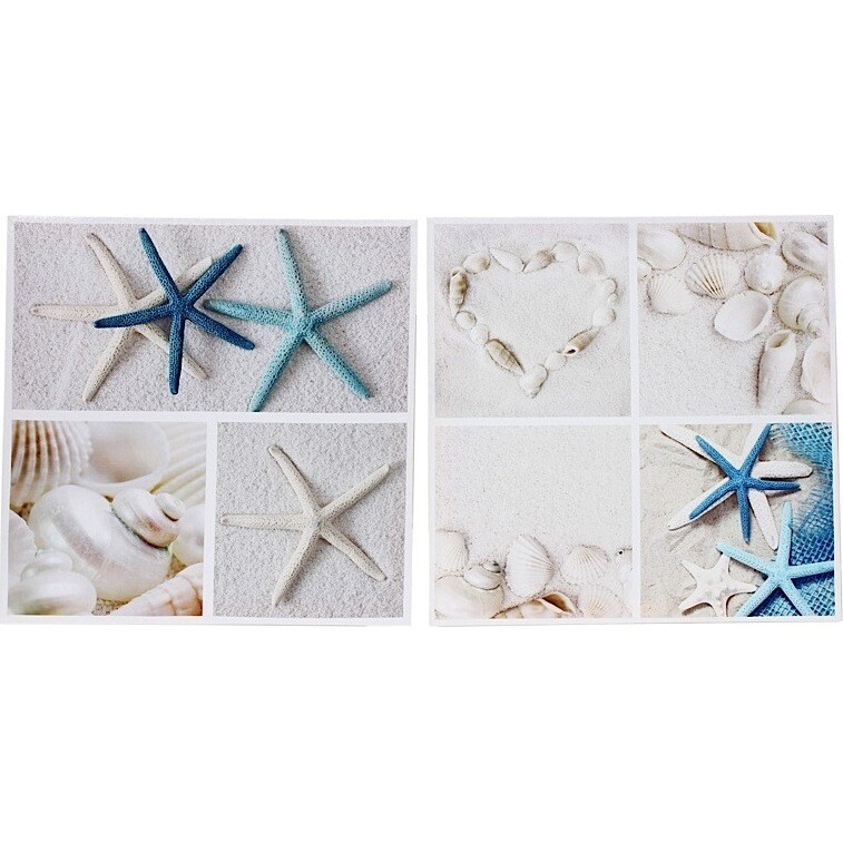 Canvas Print - Starfish Shells - Set 2