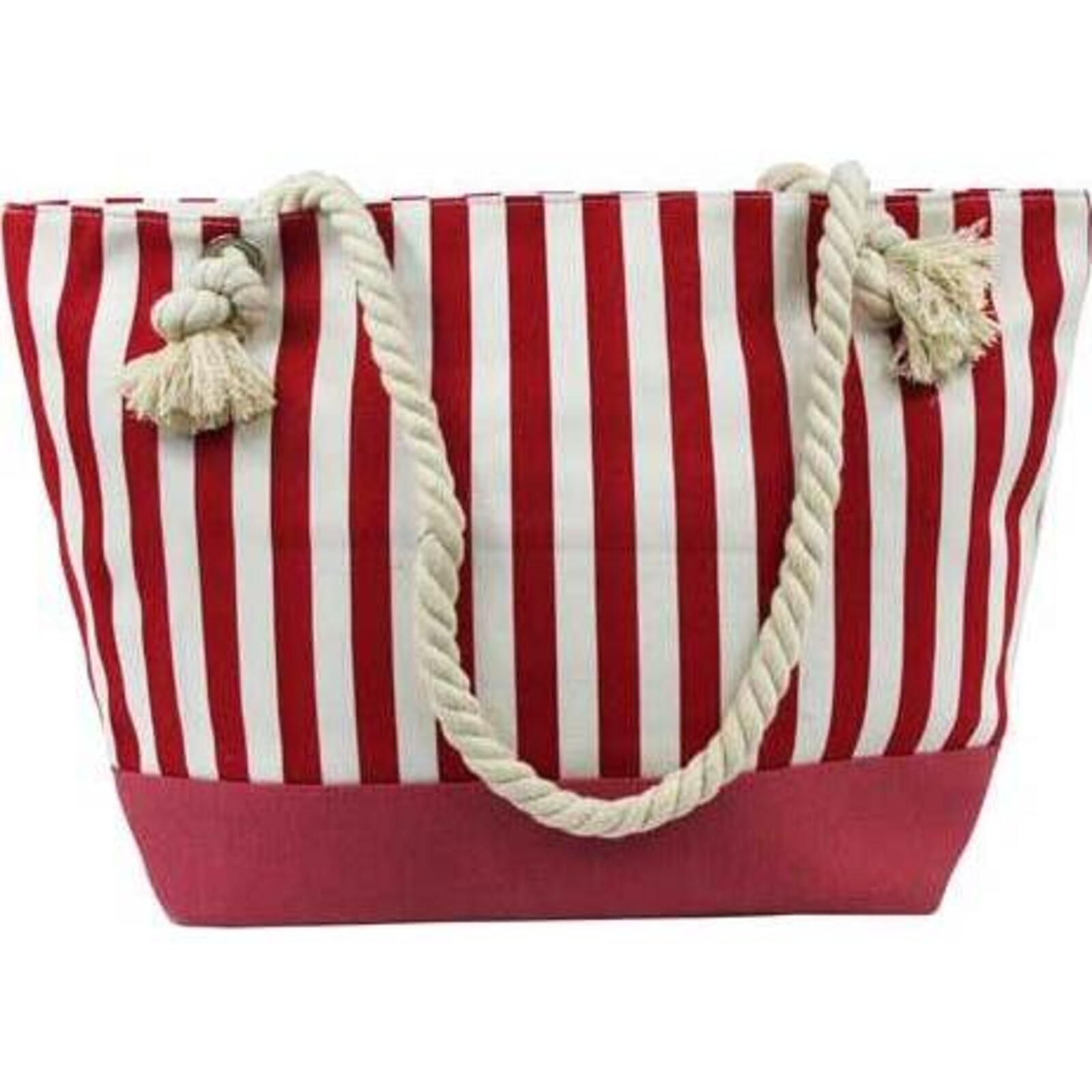 Beach Bag Jean Stripe Red