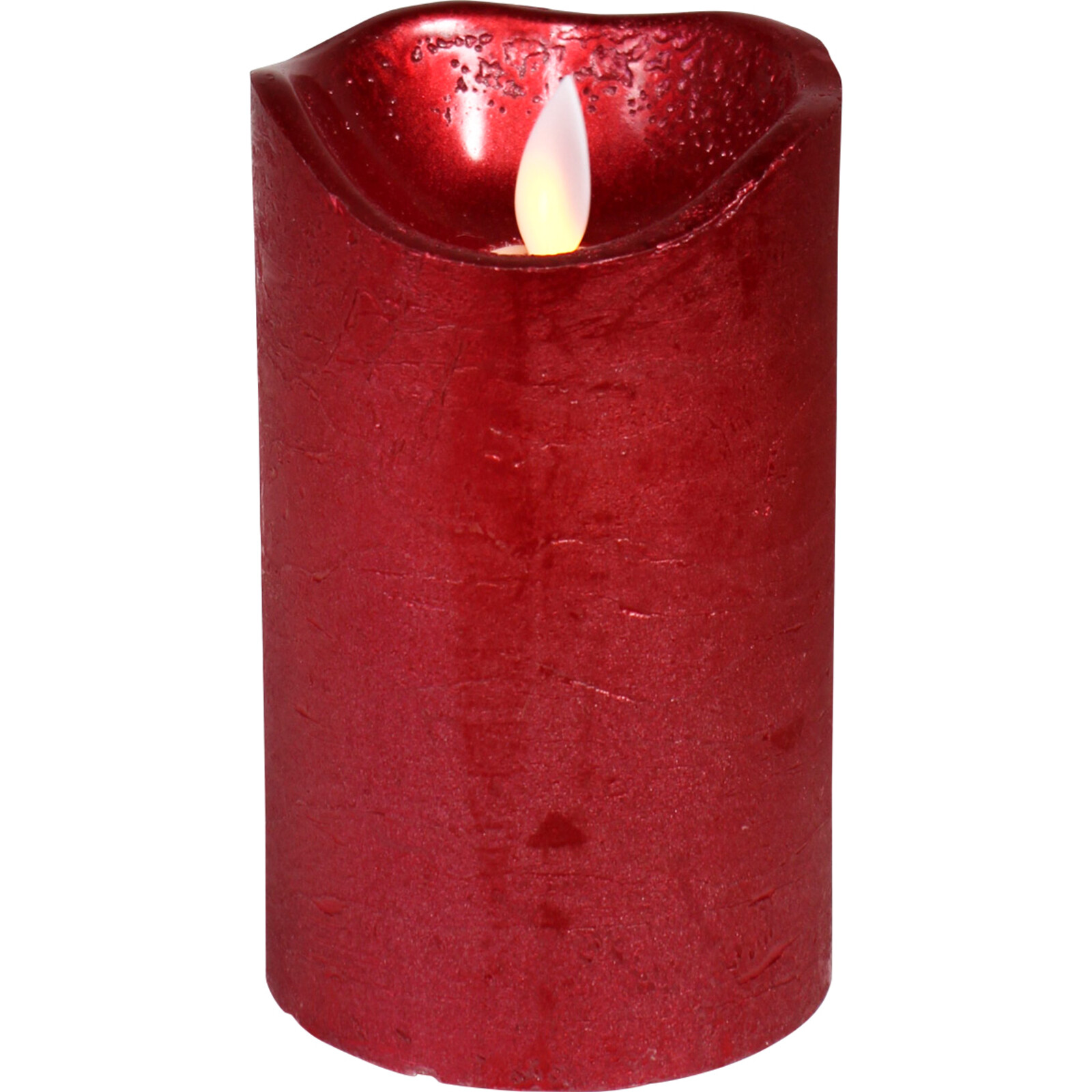Battery Candle Red Lrg