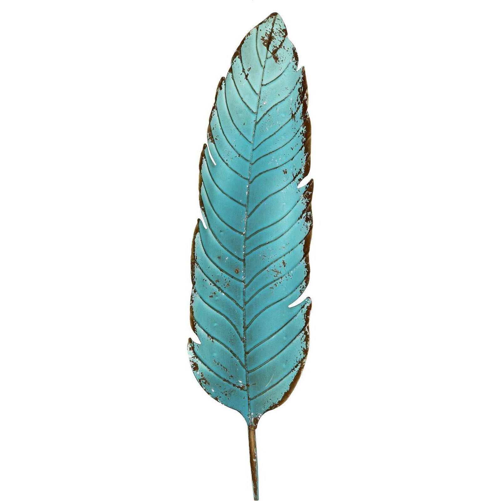 Wall Decor Feather Teal Small 