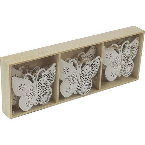 Box Butterflies Half Cut Set/6