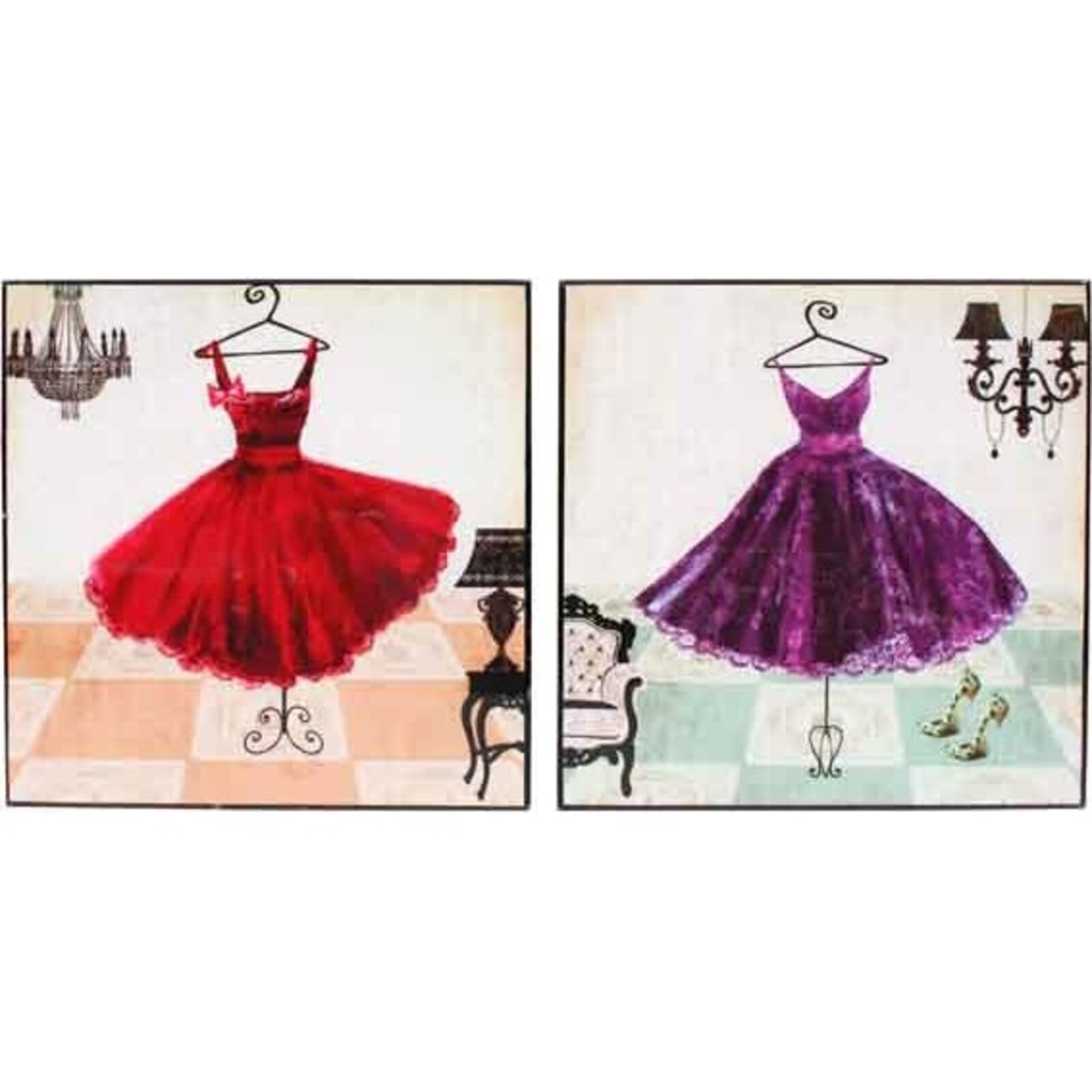 Lacquer Print - Party Dresses - set 2