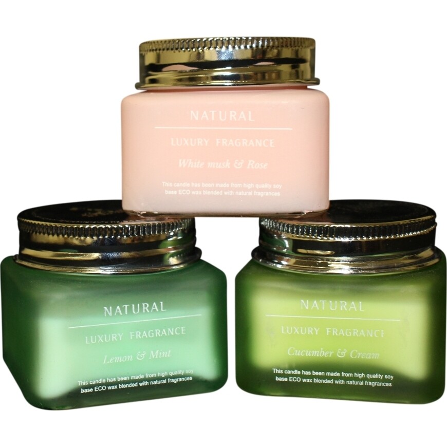 Candle Jar Luxury Cucumber & Cream