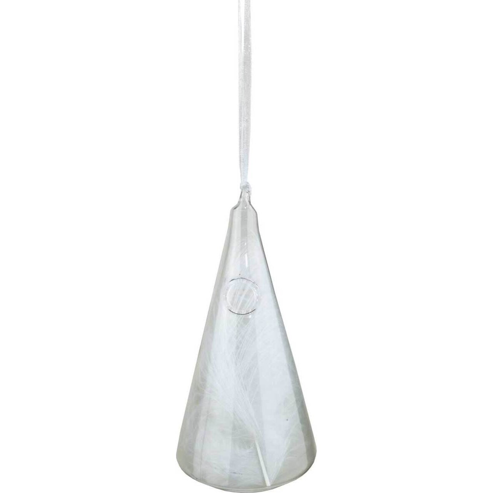 Decorative Glass Hanging Pear Feather