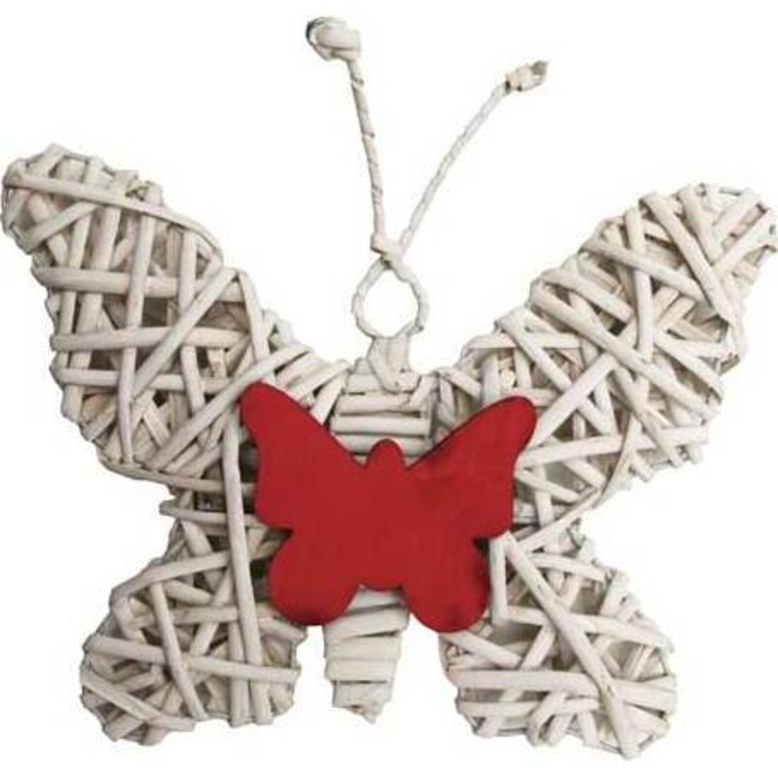 Weave Butterfly White/Red