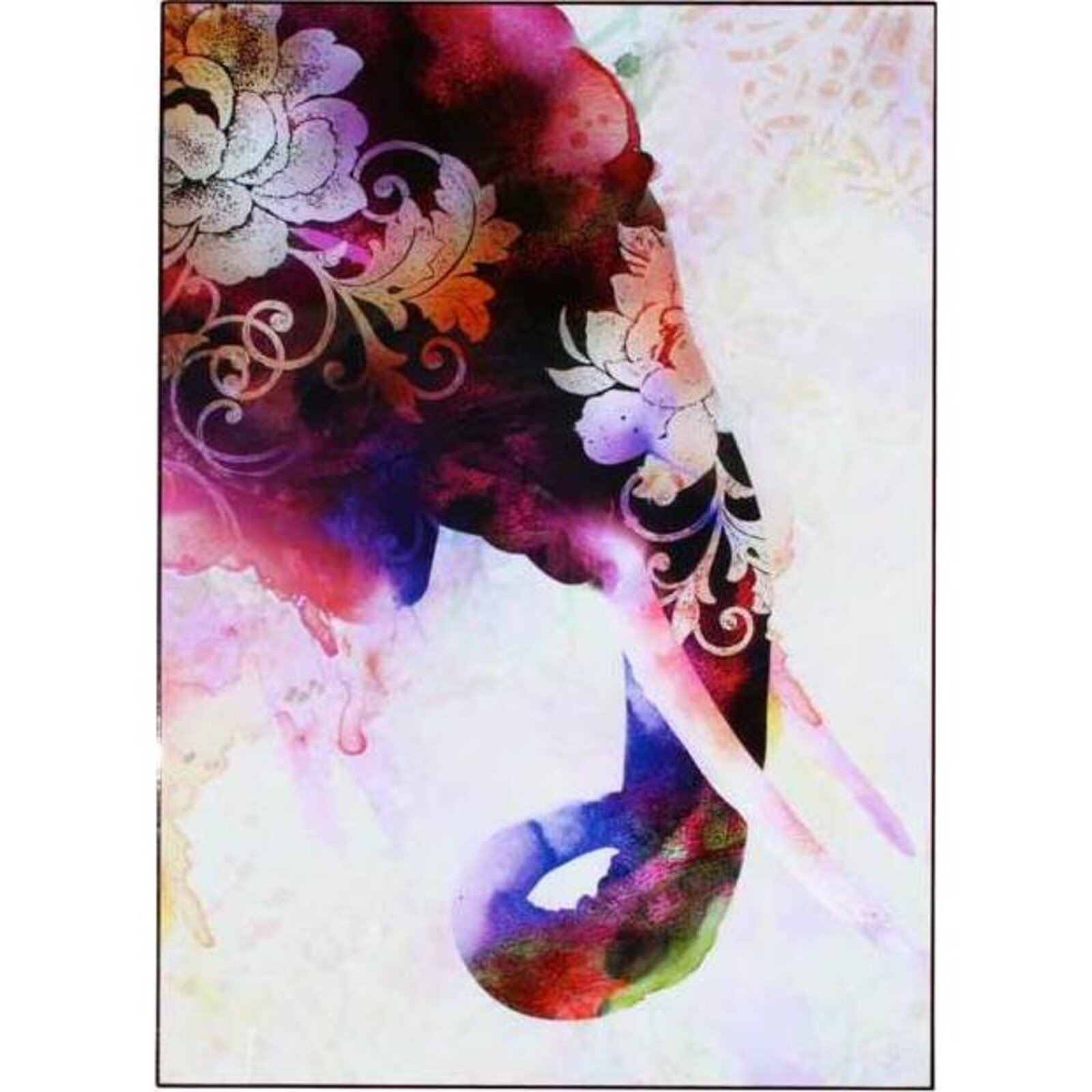 Lacquer Print-Elephant Purple