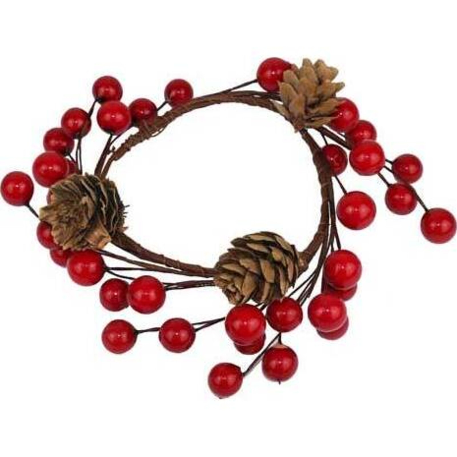 Candle Ring Acorn Berries
