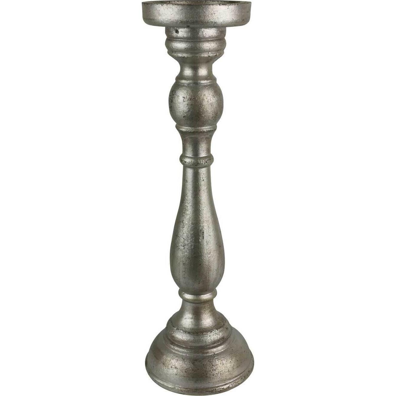 Candleholder Silver Rub