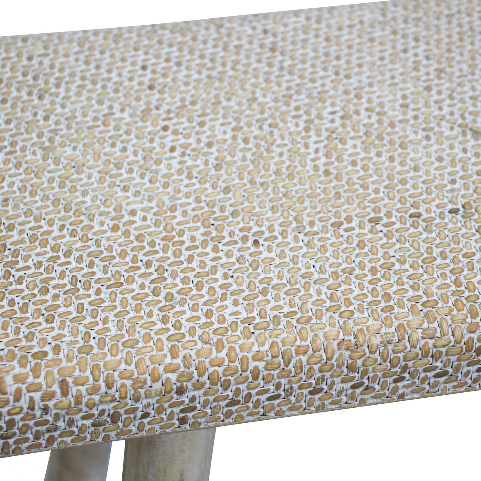 Stool Bench Woven Wash