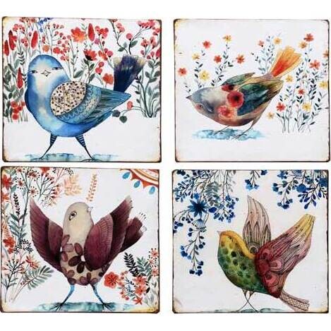 Tin Artwork Bird Amuse