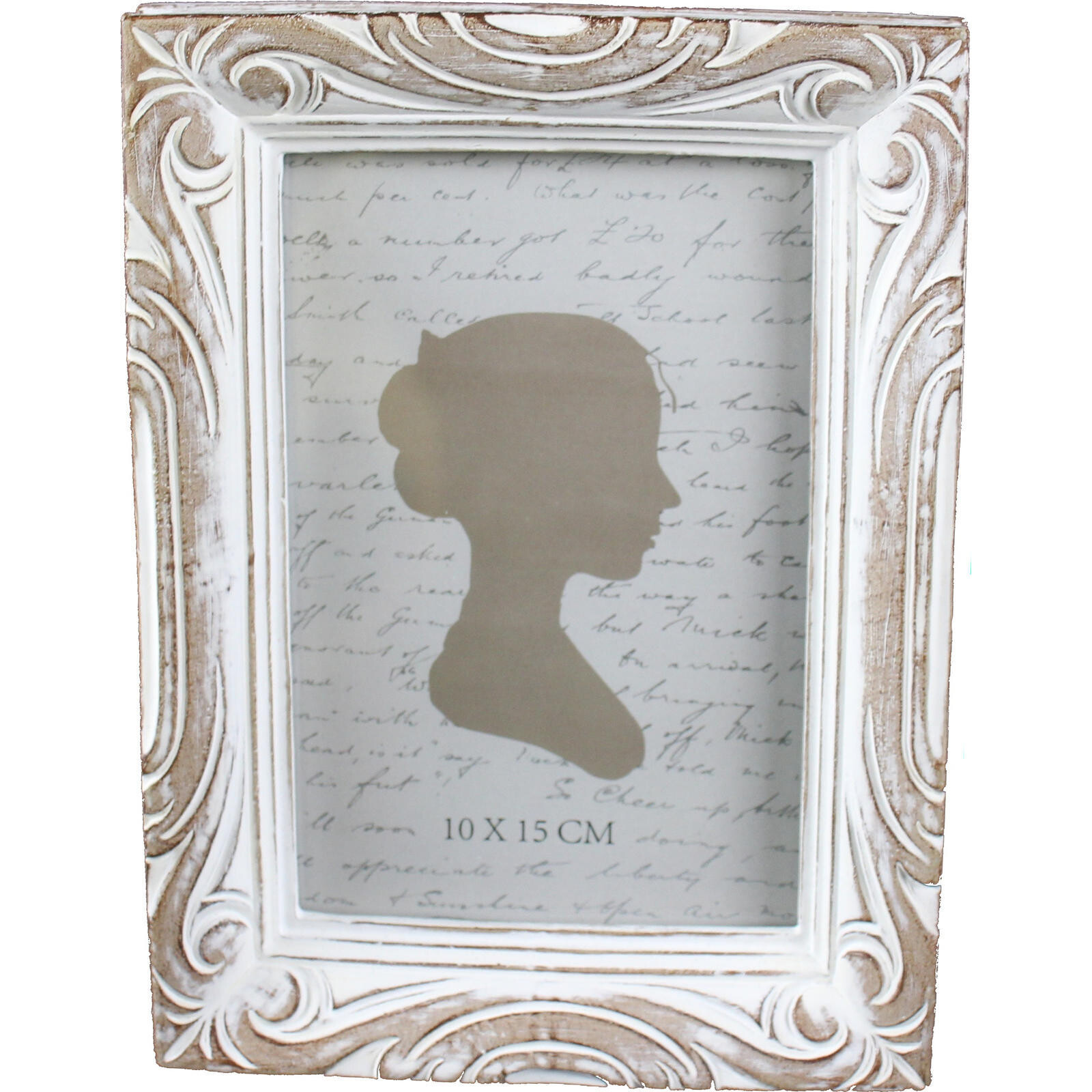 Frame Baroque French Whitewash Sml