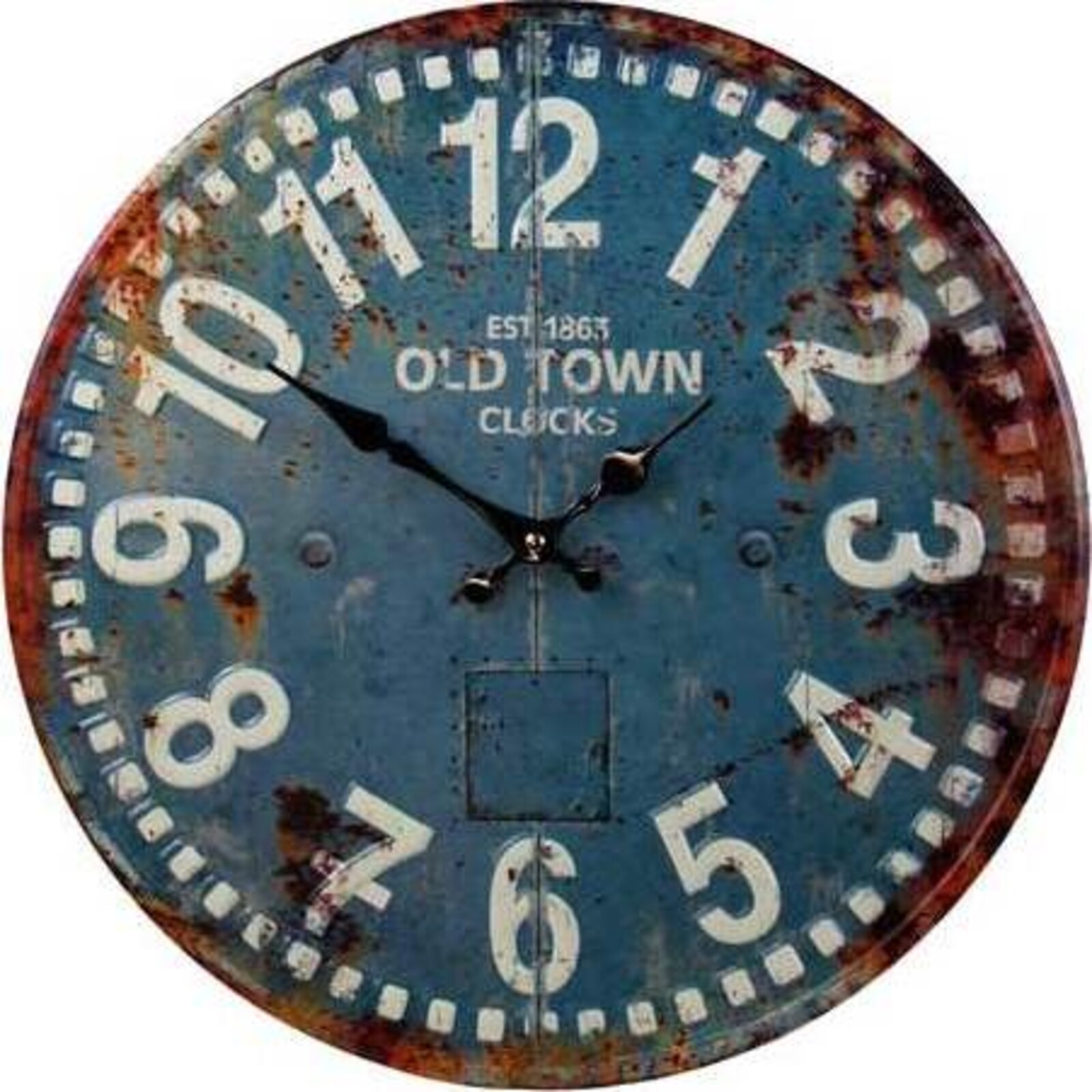 Clock Blue Town