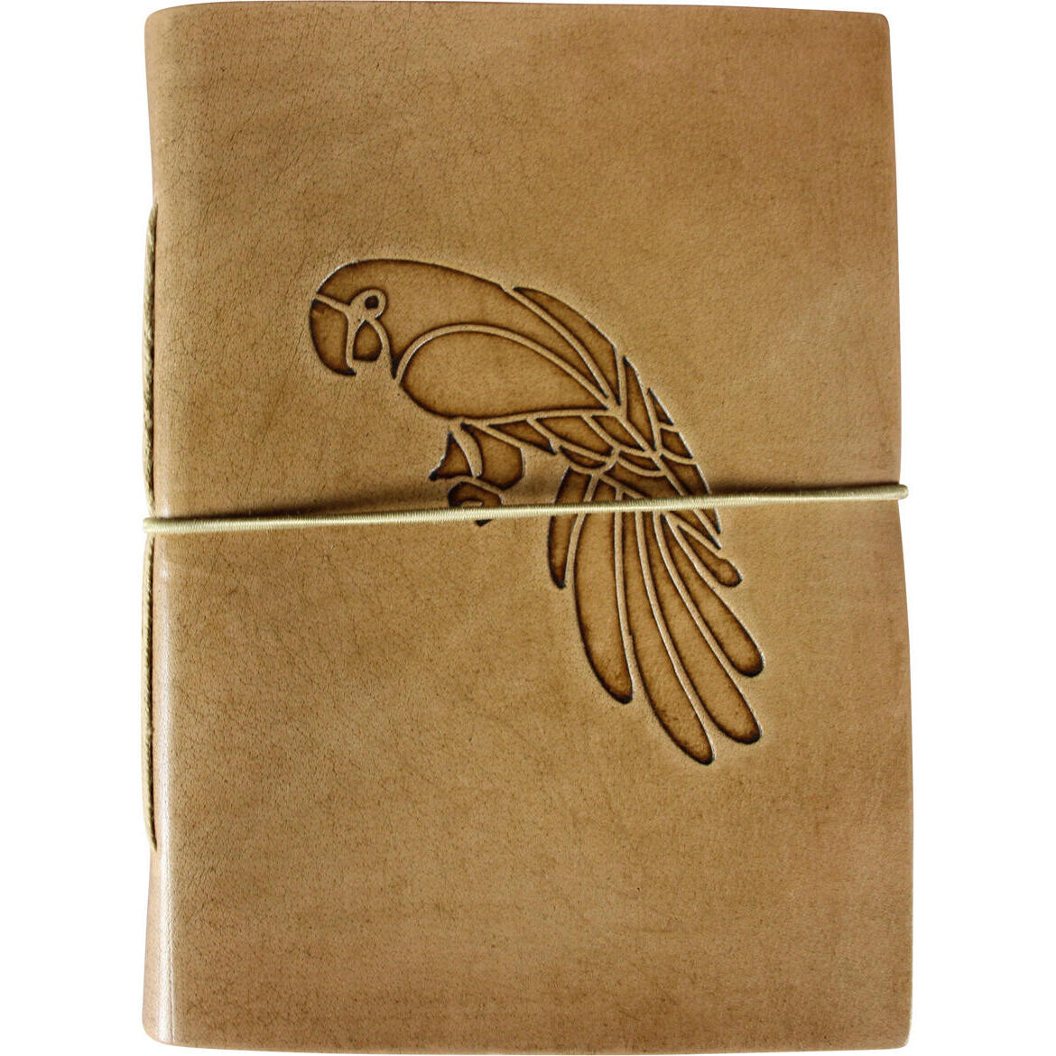 Leather Notebook Parrot