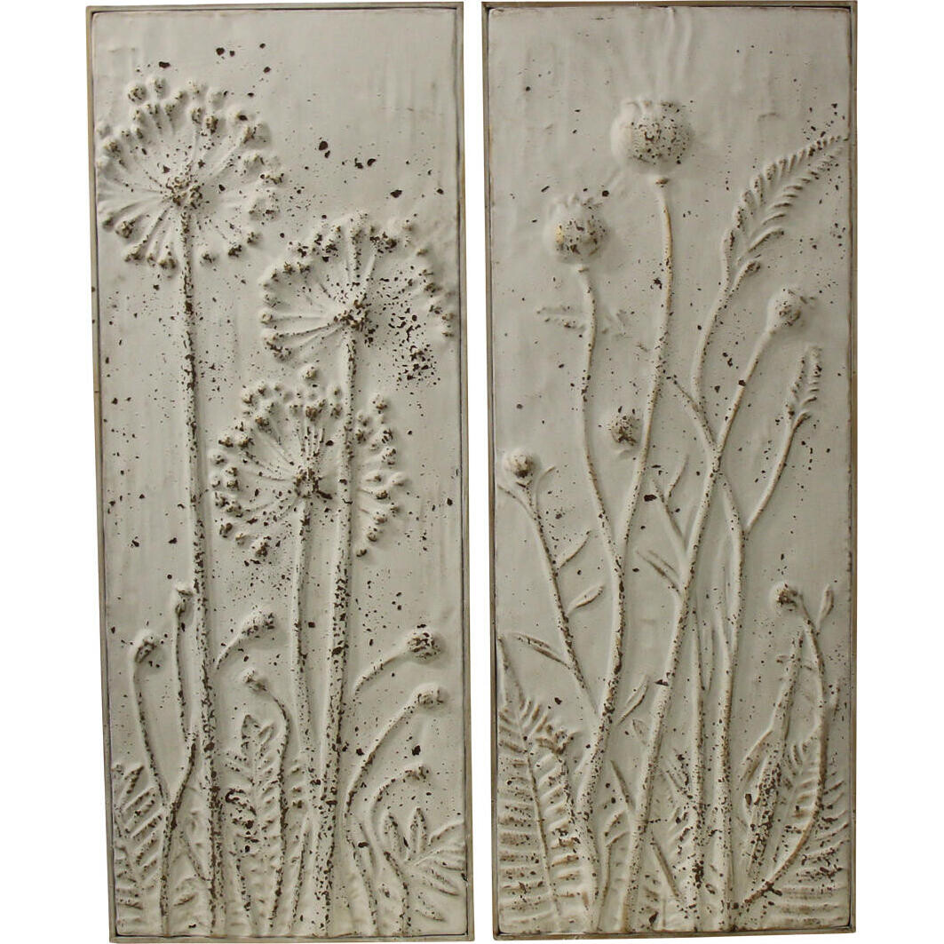 Wall Decor S/2 Faded Grass