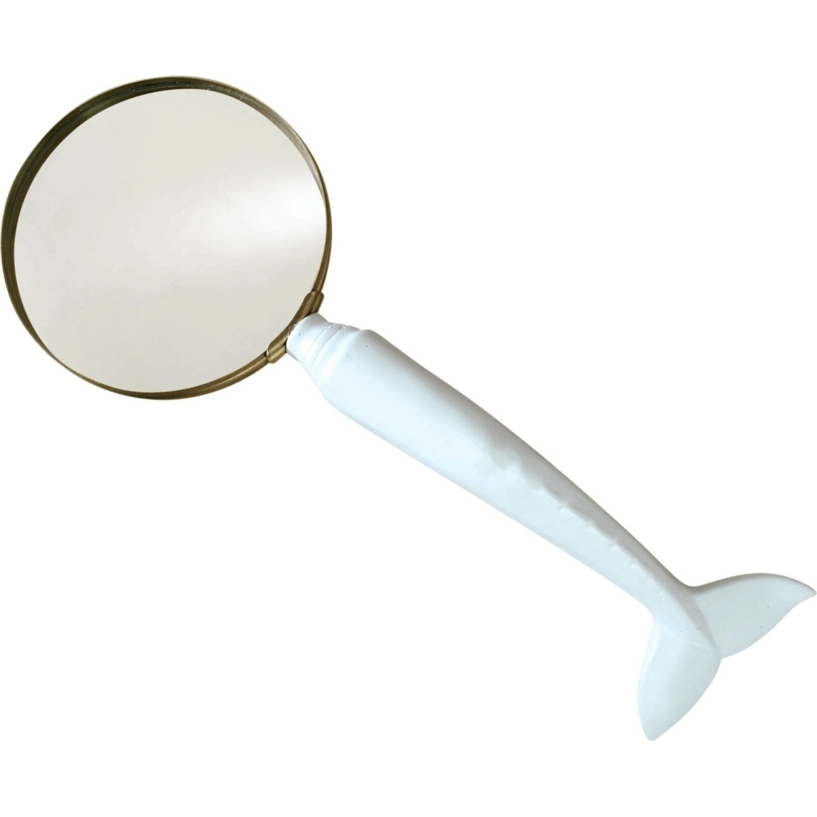 Magnifying Glass Whale Tail White