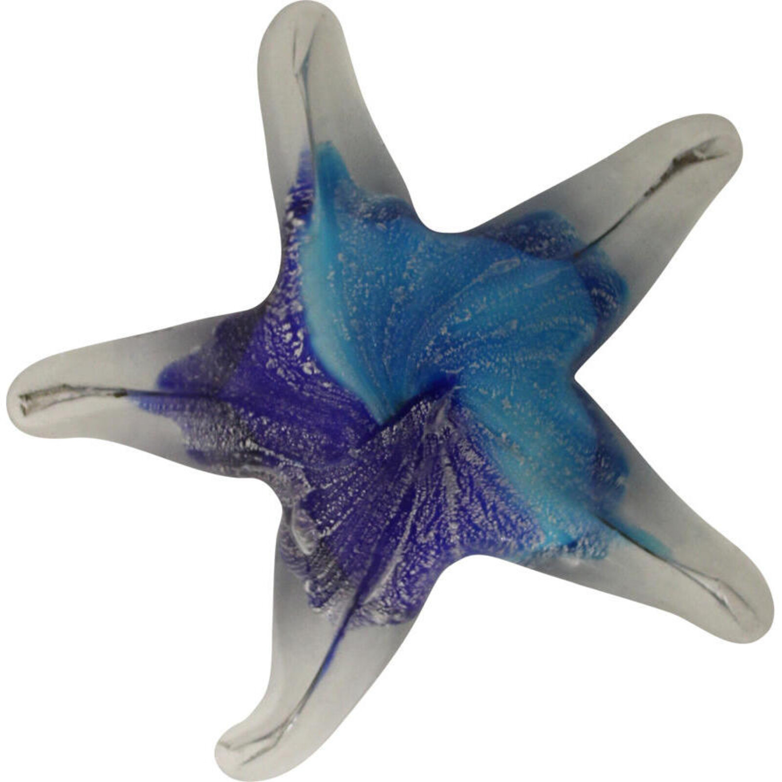Glass Starfish Silverblue 