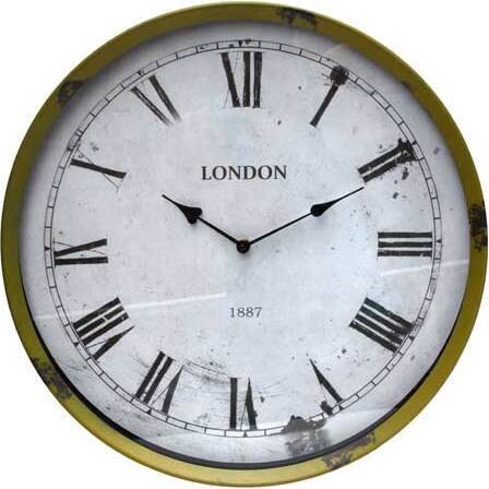 Wall Clock Vintage Lime