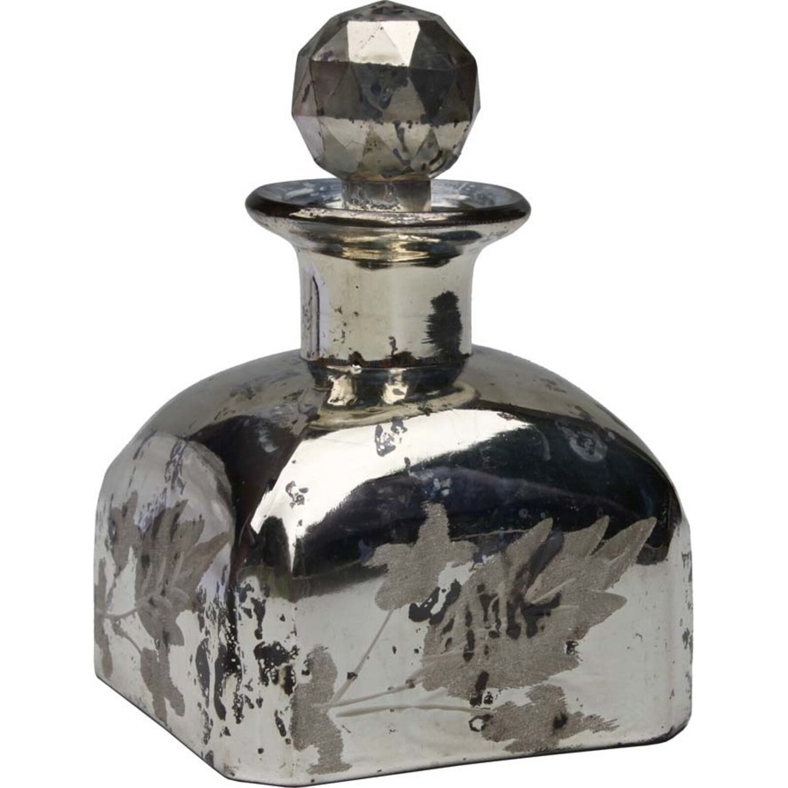 Stoppered Bottle - Silver Verso Small