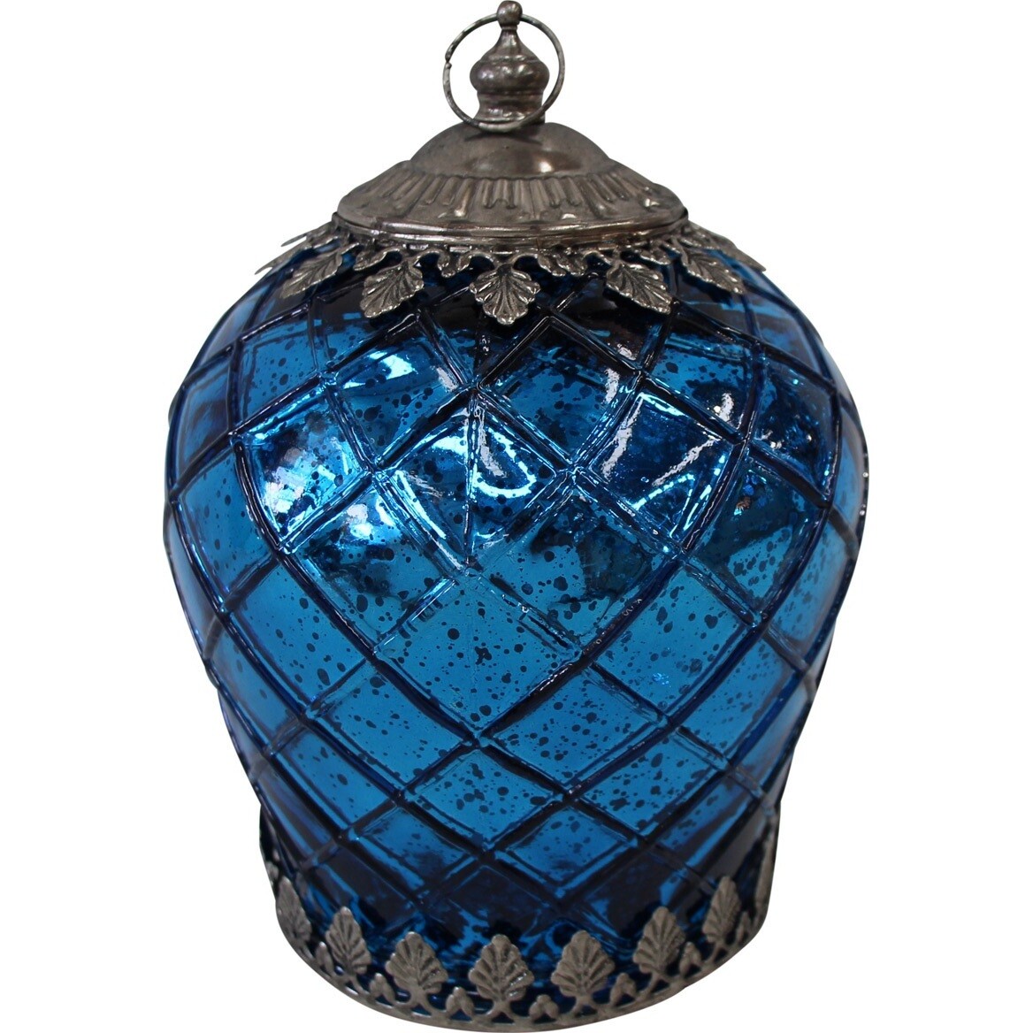 Lantern LED Foil Indigo Lrg