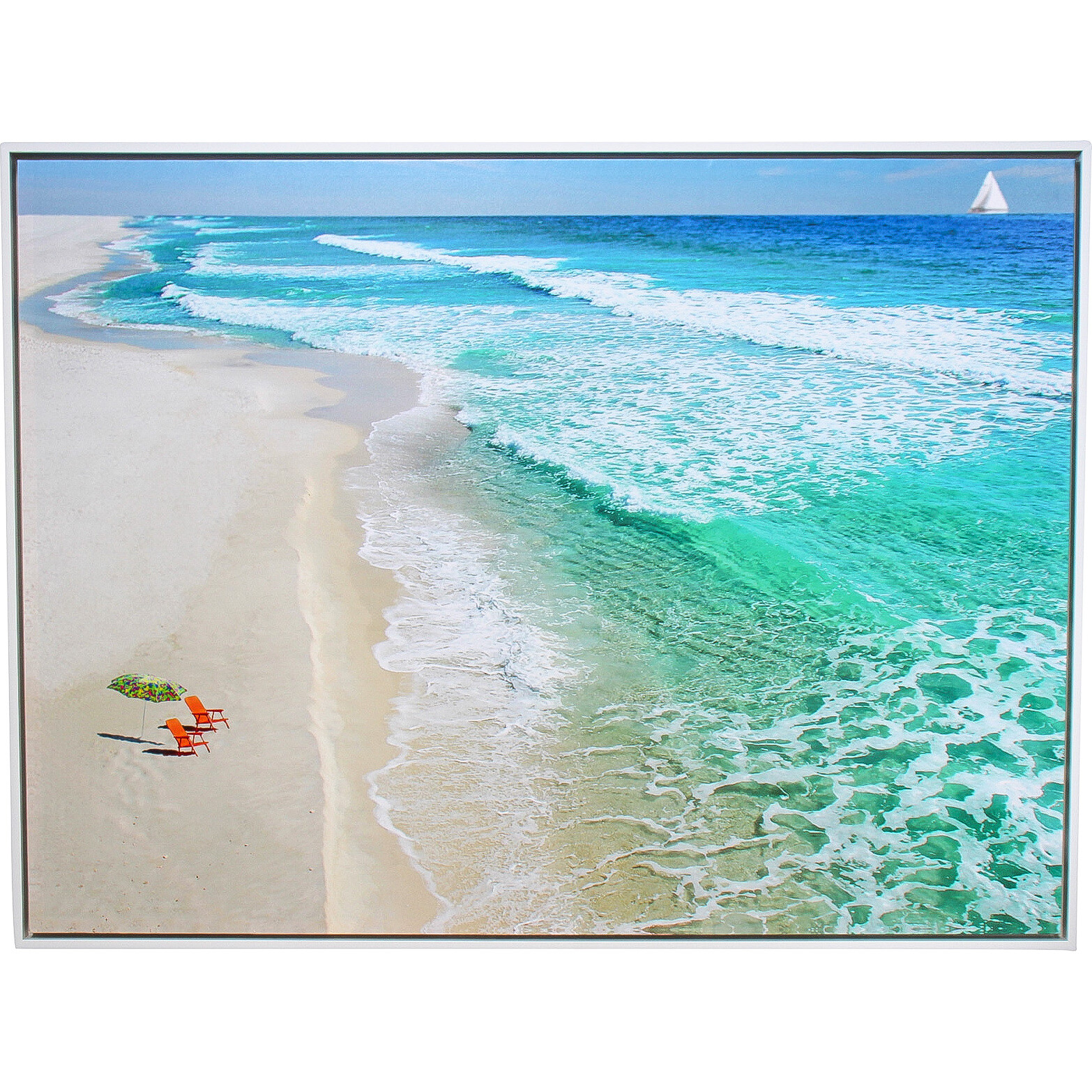 Framed Canvas Beachside