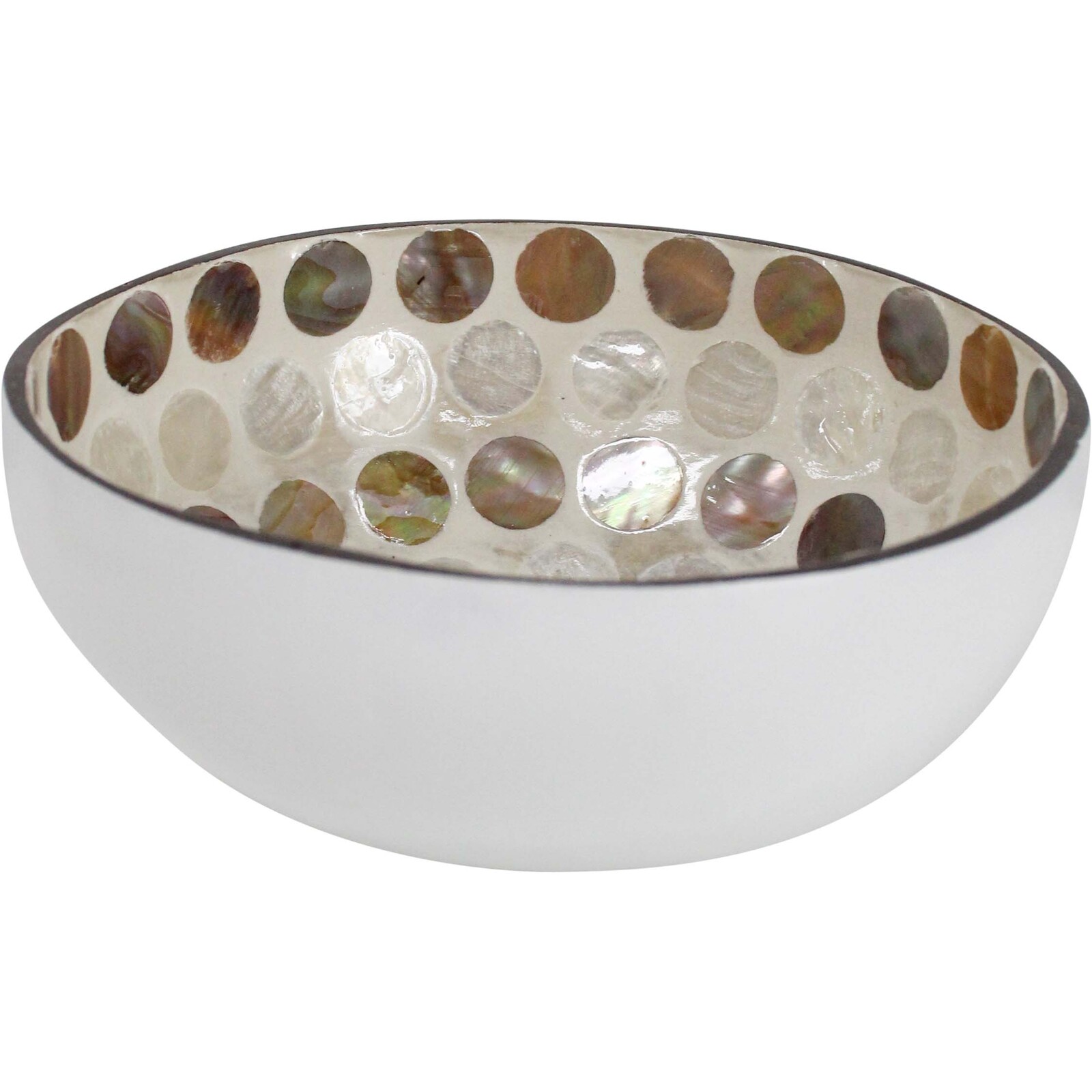 Coco Bowl Natural Ring White Outer